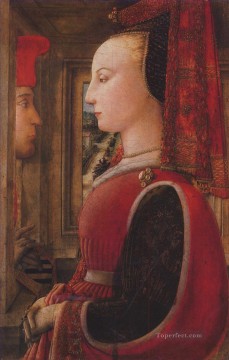  Christian Oil Painting - Two figures Christian Filippino Lippi